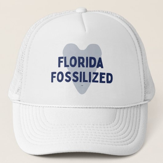 Florida Fossilized Meg Tooth Hat Trucker Pet (Voorkant)