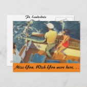 Florida, Ft. Lauderdale, Sailfish Briefkaart (Voorkant / Achterkant)