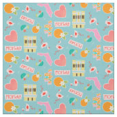 Florida Fun Pattern Stof (Swatch)