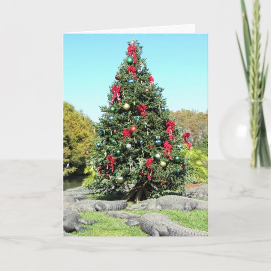 Florida Gator-kerstKaart Kaart (Voorkant)