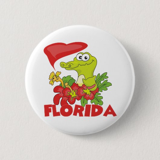 Florida Gator Ronde Button 5,7 Cm (Voorkant)