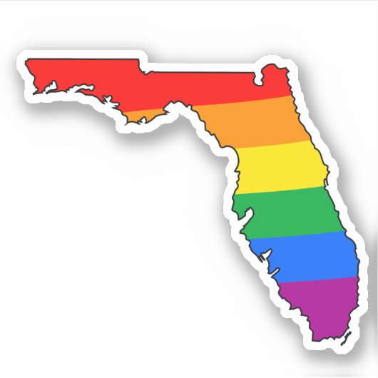 Florida Gay Pride Sticker (Voorkant)