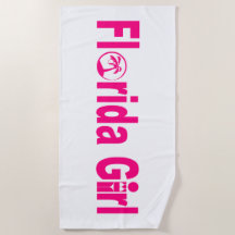 Florida Girl Beach Towel
