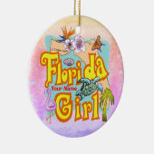 Florida Girl Keramisch Ornament (Rechts)
