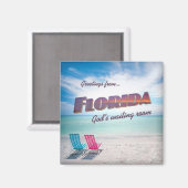 Florida grappige koelkast magneet (Voorkant / Achterkant)