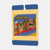 Florida Greetings Metalen Ornament (Voorkant links)