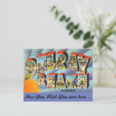 Florida, groeten van Delray Beach Briefkaart (Staand voorkant)