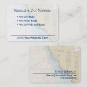 Florida Gulf Coast Punta Gorda Nautische kaart Visitekaartje (Voorkant / Achterkant)