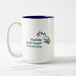 Florida Gulf Coast University   FGCU Azul Eagles Tweekleurige Koffiemok