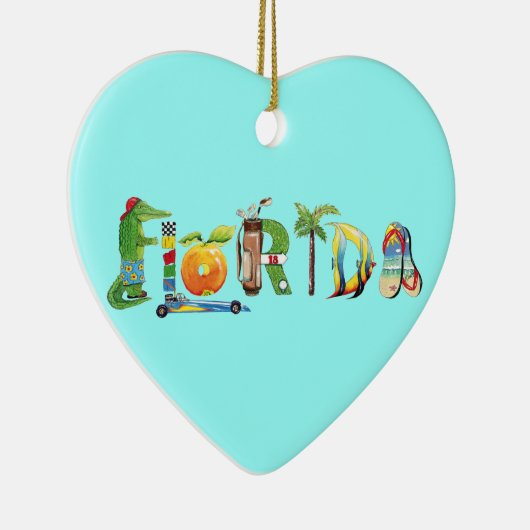 Florida Heart Ornament (Rechts)