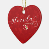 Florida Heart, Ornament met kerstbomen, Floridian (Links)