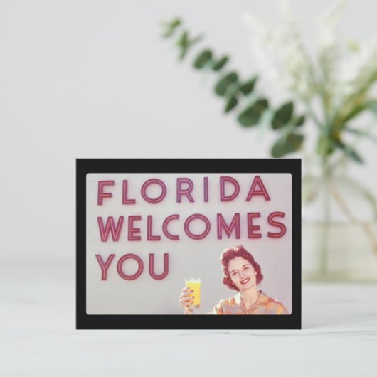 Florida heet je welkom Briefkaart (Staand voorkant)