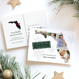 Florida Holiday Moving Announcement Briefkaart