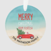 Florida Holiday Tropical Beach Joyeux Noël (devant)