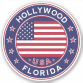 Florida, Hollywood Sticker (Voorkant)