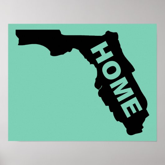 Florida Home Poster Sign Sunshine State (Devant)