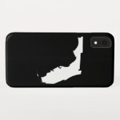 Florida in White en Black Case-Mate iPhone Case (Achterkant (horizontaal))