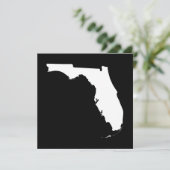 Florida in White en Black Kaart (Staand voorkant)