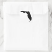Florida in zwart-wit vierkante sticker (Tas)