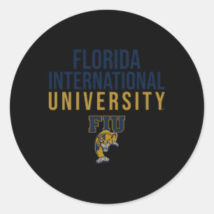 Florida International Fiu Panthers Gestapeld Ronde Sticker