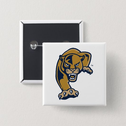 Florida International University Panthers Vierkante Button 5,1 Cm (Voorkant /achterkant)