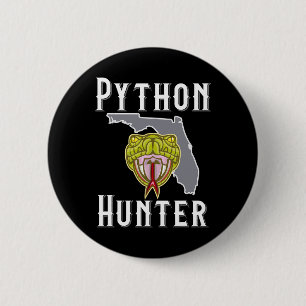 Florida Invasieve Pythons Jagen Ronde Button 5,7 Cm