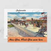 Florida, Jacksonville, Boardwalk Briefkaart (Voorkant / Achterkant)