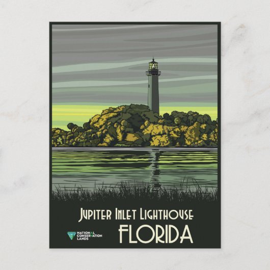Florida Jupiter Inlet Lighthouse Briefkaart (Voorkant)