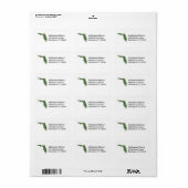 Florida Kaart Adreslabel Etiket (Full Sheet)
