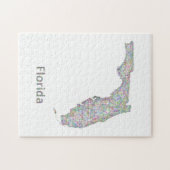 Florida-kaart Legpuzzel (Horizontaal)