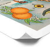  Florida-kaart Poster (Hoek)