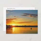 Florida Kayaker bij Sunset Briefkaart (Voorkant / Achterkant)