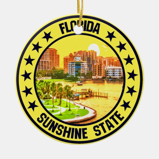 Florida Keramisch Ornament (Voorkant)