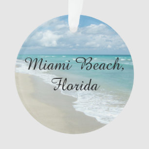 Florida Kerstmis  Miami Beach Ocean Ornament