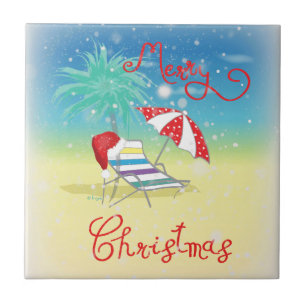 Florida-Kerstvakantie-Whimsical Tegeltje