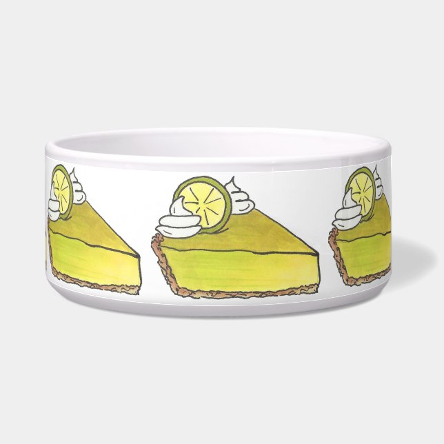 Florida Key Limoen Pie Slice Dessert Dog Food Bowl Voerbakje (Rechts)