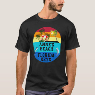 Florida Keys Annes Beach Chairs Palm Trees S T-shirt