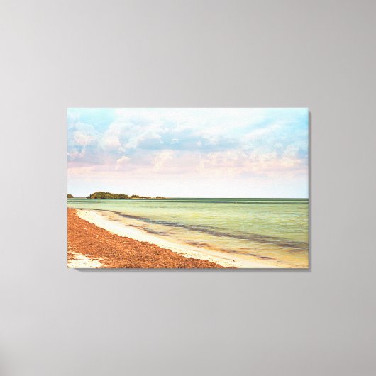 Florida Keys Bahia Honda Beach Canvas Afdruk (Voorkant)