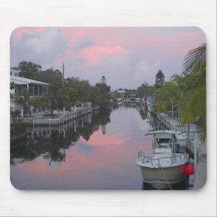 Florida Keys Canal Sunset Muismat