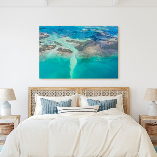 Florida Keys-eilanden uit de lucht Canvas Afdruk