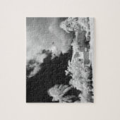 Florida Keys huis en zijn palmbomen, VS. Legpuzzel (Verticaal)