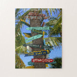 Florida Keys.Kerstgroet Legpuzzel