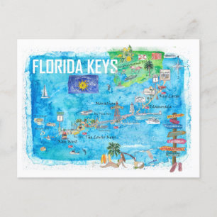 Florida Keys Key West Marathon Key Largo Briefkaar Briefkaart