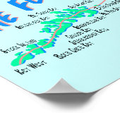 Florida Keys Map retro illustratie Poster (Hoek)