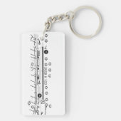 Florida Keys Marathon Airport-diagram/taxisdiagram Sleutelhanger (achterkant)