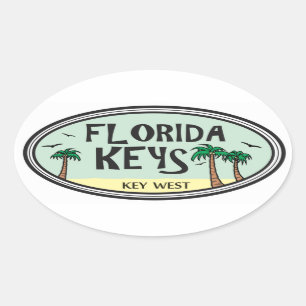 Florida Keys Ovale Sticker