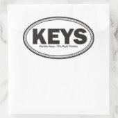 Florida Keys Ovale Sticker (Tas)