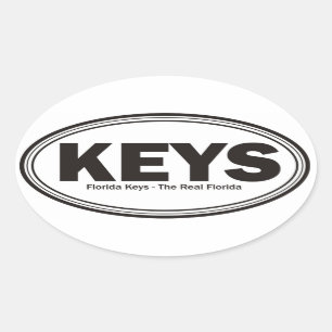 Florida Keys Ovale Sticker
