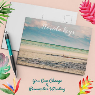 Florida Keys Pelican in de oceaan Briefkaart