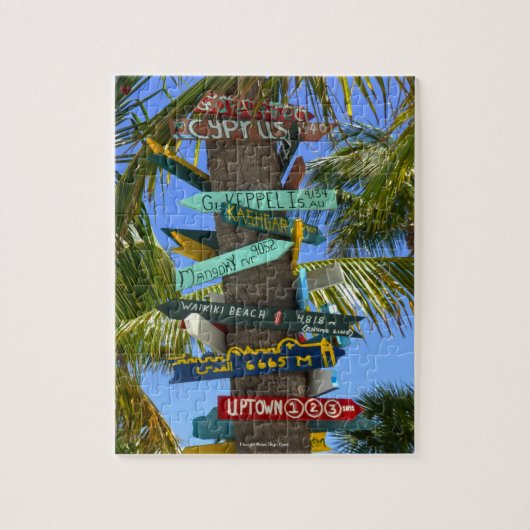 Florida Keys Sign Posts Legpuzzel (Verticaal)